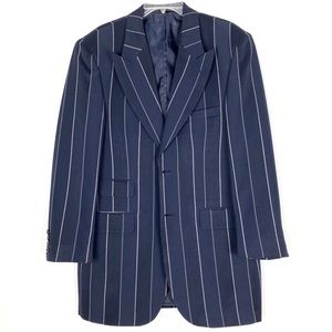 John Raphael navy blue striped blazer